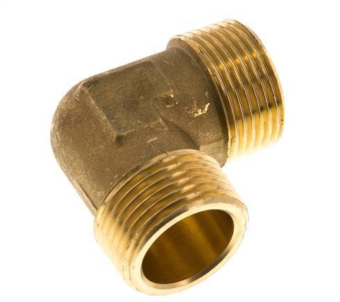 R 1 inch Male Brass 90 deg Elbow Fitting 16 Bar — image 6