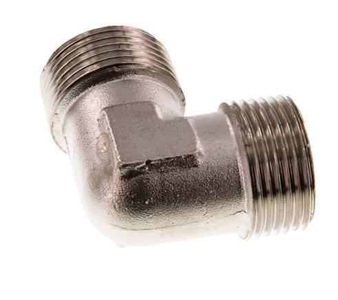 R 1 inch Male Nickel plated Brass 90 deg Elbow Fitting 16 Bar — image 4