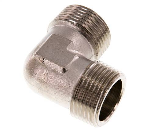 R 1 inch Male Nickel plated Brass 90 deg Elbow Fitting 16 Bar — image 5