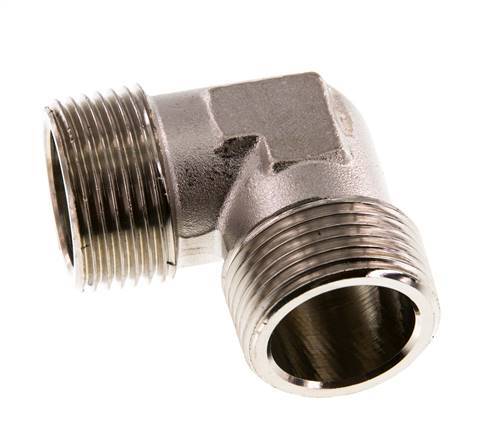 R 1 inch Male Nickel plated Brass 90 deg Elbow Fitting 16 Bar — image 8