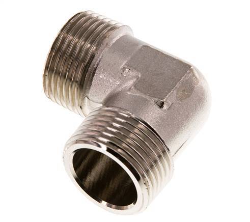 R 1 inch Male Nickel plated Brass 90 deg Elbow Fitting 16 Bar — image 9