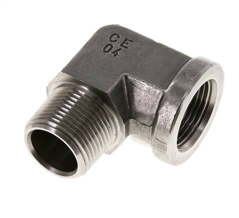 1 inch NPT x 1 inch NPT M/F Stainless steel 90 deg Elbow Fitting 140 Bar - Hydraulic — image 1