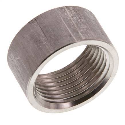 Rp 1 inch x 39.5mm Stainless steel Welding Socket 40 Bar DIN 2986 - 20mm — image 1