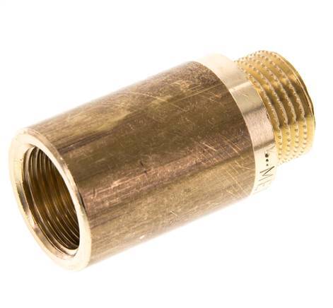 G 1/2 inch F/M Brass Extension DIN 3523 - 40 mm — image 1