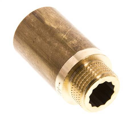 G 1/2 inch F/M Brass Extension DIN 3523 - 40 mm — image 3