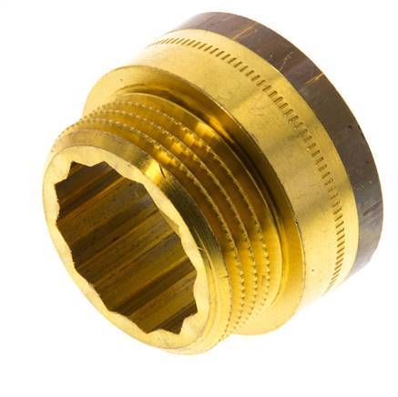 G 1 inch F/M Brass Extension DIN 3523 - 15 mm — image 5