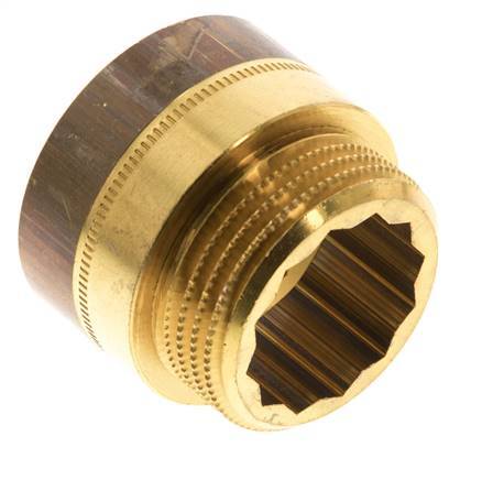 G 1 inch F/M Brass Extension DIN 3523 - 20 mm — image 3