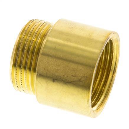 G 1 inch F/M Brass Extension DIN 3523 - 25 mm — image 2