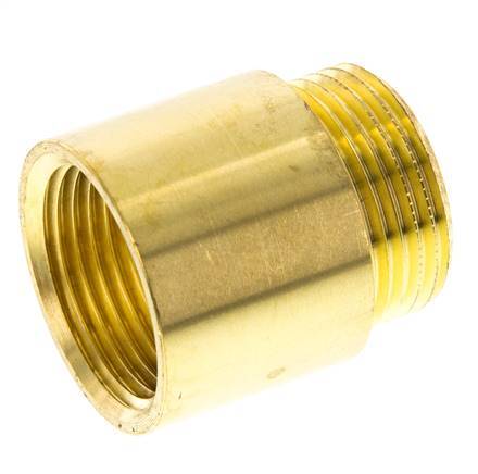G 1 inch F/M Brass Extension DIN 3523 - 30 mm — image 1