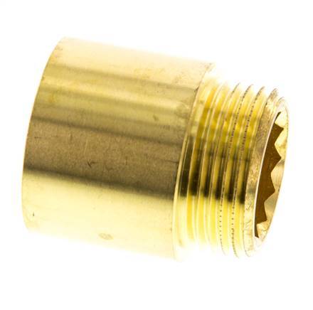 G 1 inch F/M Brass Extension DIN 3523 - 30 mm — image 2