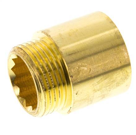 G 1 inch F/M Brass Extension DIN 3523 - 30 mm — image 5