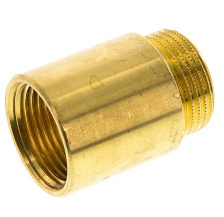 G 1 inch F/M Brass Extension DIN 3523 - 40 mm — image 1