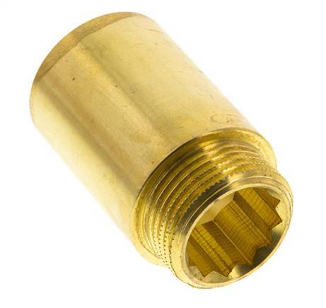 G 1 inch F/M Brass Extension DIN 3523 - 50 mm — image 3
