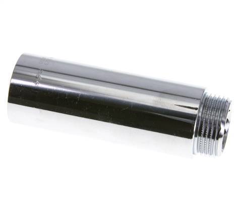 G 1 inch F/M Chromium plated Brass Extension DIN 3523 - 100 mm — image 2