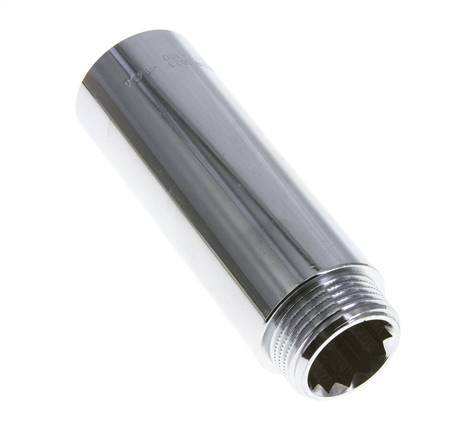 G 1 inch F/M Chromium plated Brass Extension DIN 3523 - 100 mm — image 3