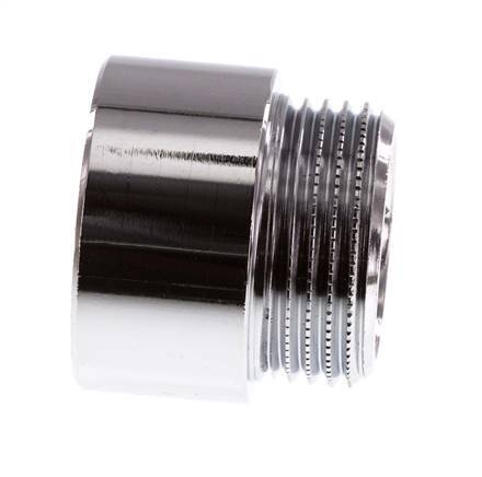G 1 inch F/M Chromium plated Brass Extension DIN 3523 - 20 mm — image 2