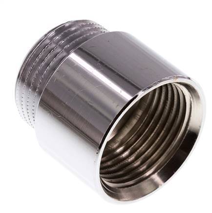 G 1 inch F/M Chromium plated Brass Extension DIN 3523 - 25 mm — image 7