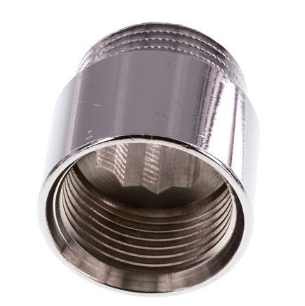 G 1 inch F/M Chromium plated Brass Extension DIN 3523 - 25 mm — image 8