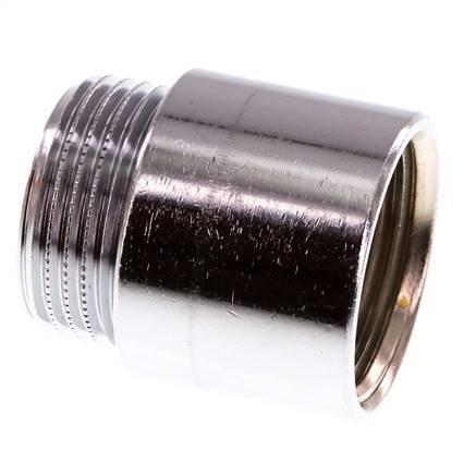 G 1 inch F/M Chromium plated Brass Extension DIN 3523 - 30 mm — image 6