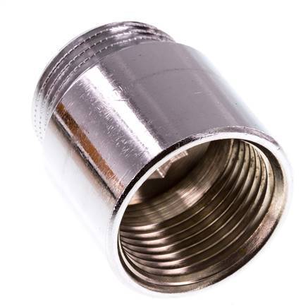 G 1 inch F/M Chromium plated Brass Extension DIN 3523 - 30 mm — image 7