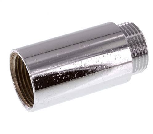 G 1 inch F/M Chromium plated Brass Extension DIN 3523 - 65 mm — image 1