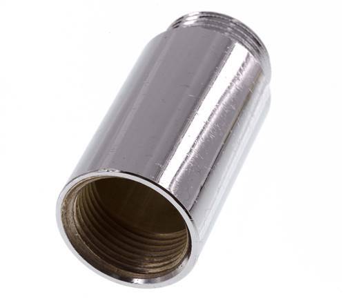G 1 inch F/M Chromium plated Brass Extension DIN 3523 - 65 mm — image 8