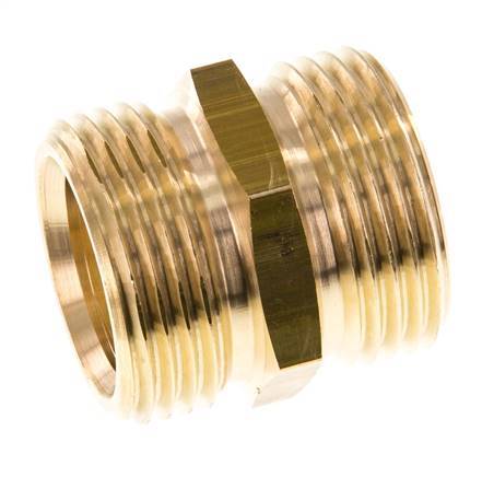 G 1 inch Brass Double Nipple 16 Bar — image 1
