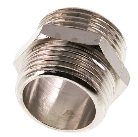 G 1 inch Nickel plated Brass Double Nipple 16 Bar — image 4