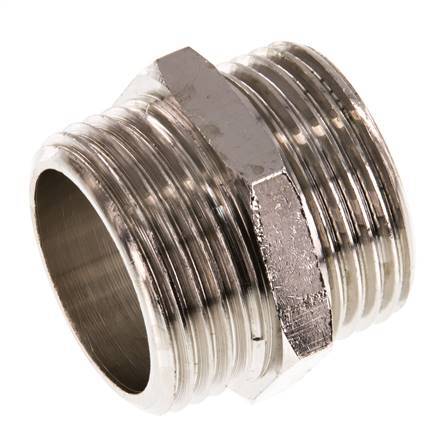 G 1 inch Nickel plated Brass Double Nipple 16 Bar — image 5