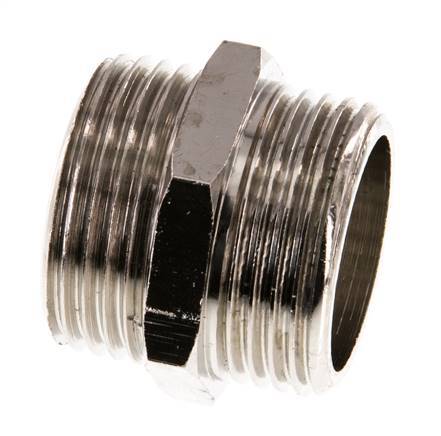 G 1 inch Nickel plated Brass Double Nipple 16 Bar — image 6