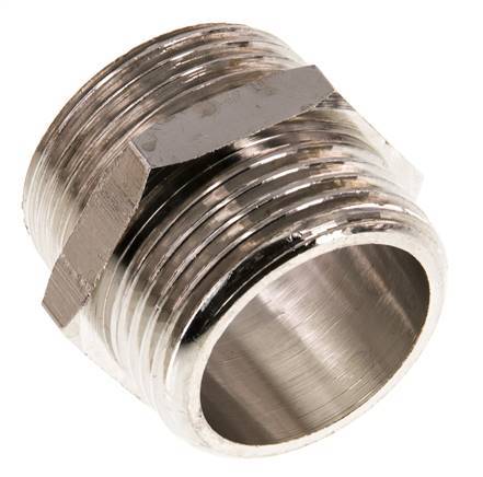 G 1 inch Nickel plated Brass Double Nipple 16 Bar — image 7
