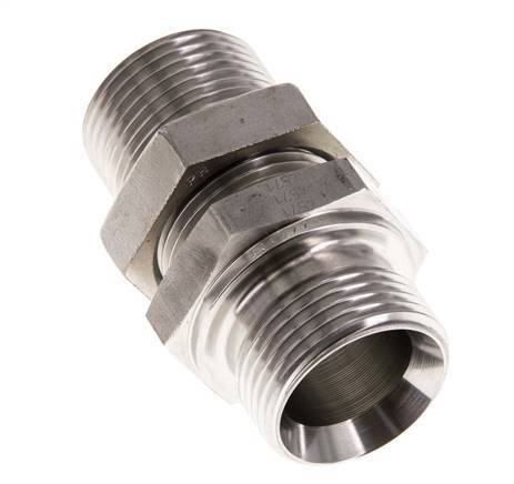 G 1 inch Stainless steel Bulkhead Double nipple 225 Bar - Hydraulic — image 4