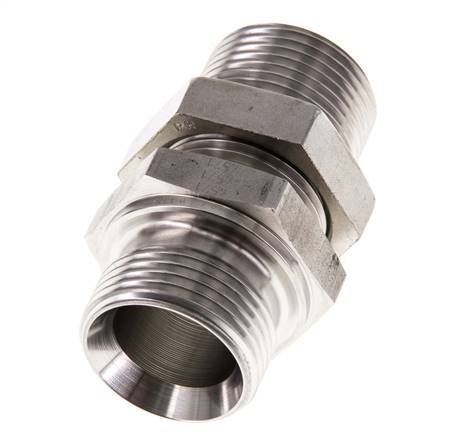 G 1 inch Stainless steel Bulkhead Double nipple 225 Bar - Hydraulic — image 5