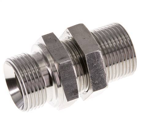 G 1 inch Stainless steel Bulkhead Double nipple 225 Bar - Hydraulic — image 6