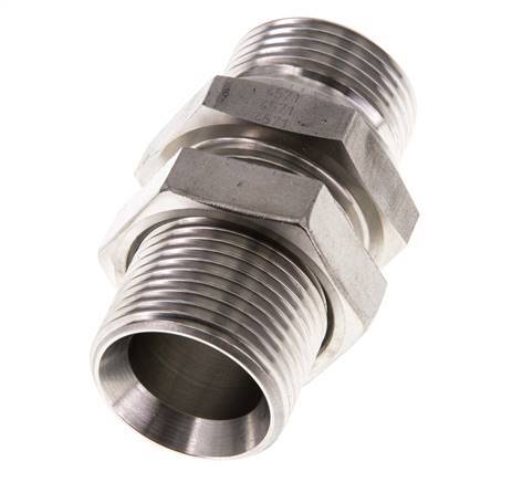G 1 inch Stainless steel Bulkhead Double nipple 225 Bar - Hydraulic — image 9