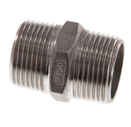 R 1 inch Stainless steel Double Nipple 16 Bar — image 2