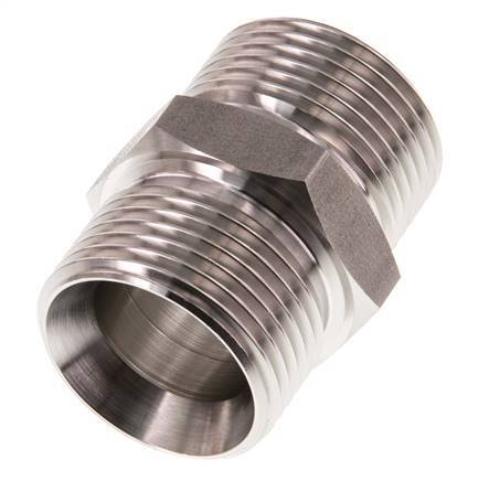G 1 inch Stainless steel Double Nipple 40 Bar — image 3
