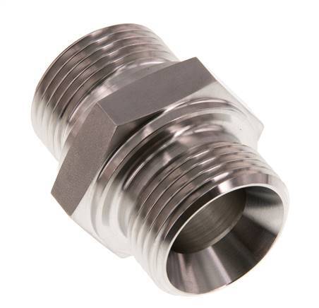 G 1 inch Stainless steel Double Nipple 345 Bar - Hydraulic — image 3