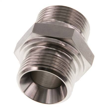 G 1 inch Stainless steel Double Nipple 345 Bar - Hydraulic — image 4