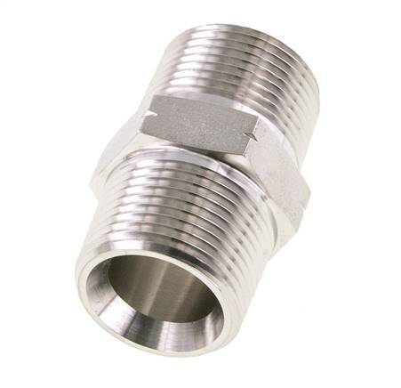 1 inch NPT Stainless steel Double Nipple 140 Bar - Hydraulic — image 4