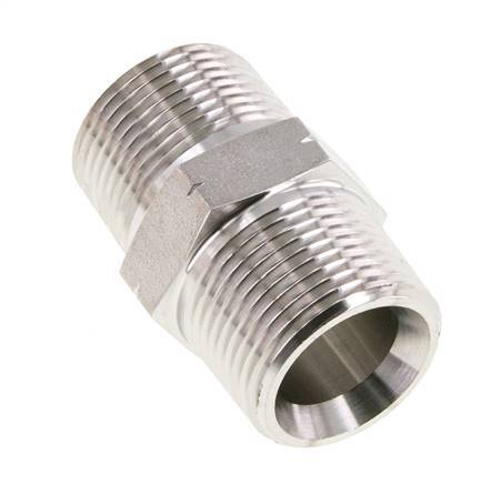 1 inch NPT Stainless steel Double Nipple 140 Bar - Hydraulic — image 7
