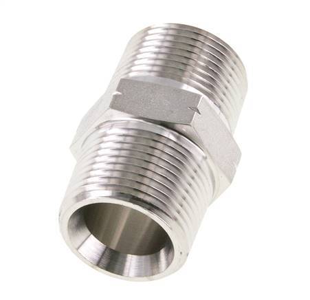 1 inch NPT Stainless steel Double Nipple 140 Bar - Hydraulic — image 8
