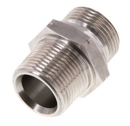 1 inch NPT x G 1 inch Stainless steel Double Nipple 40 Bar - Hydraulic — image 7