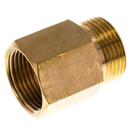 G 1 inch x 1 inch NPT M/F Brass Reducing Ring 16 Bar - Hydraulic — image 1