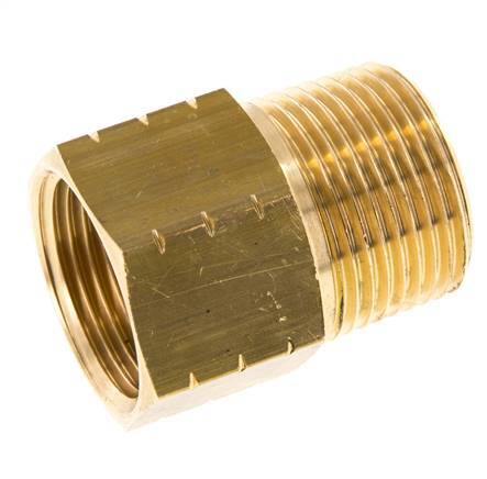 R 1 inch x 1 inch NPT M/F Brass Reducing Ring 16 Bar - Hydraulic — image 1