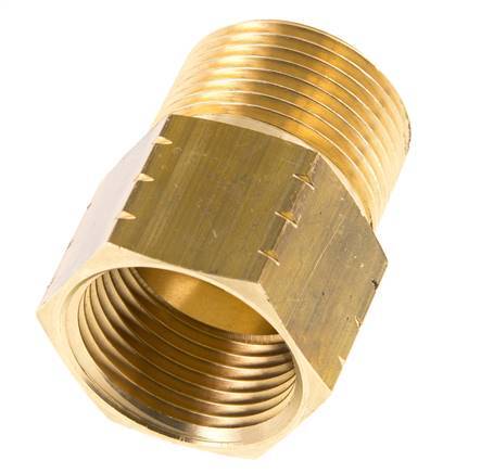 R 1 inch x 1 inch NPT M/F Brass Reducing Ring 16 Bar - Hydraulic — image 8