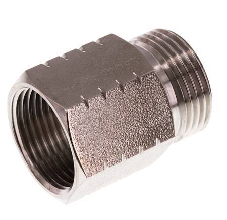 G 1 inch x 1 inch NPT M/F Stainless steel Reducing Ring 40 Bar - Hydraulic — image 1