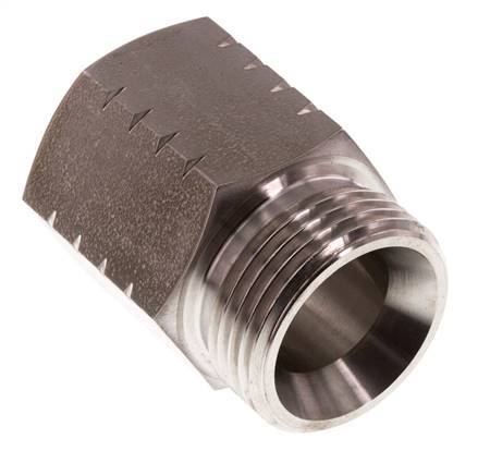 G 1 inch x 1 inch NPT M/F Stainless steel Reducing Ring 40 Bar - Hydraulic — image 3