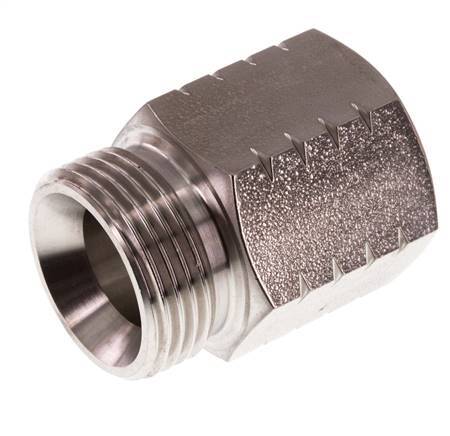 G 1 inch x 1 inch NPT M/F Stainless steel Reducing Ring 40 Bar - Hydraulic — image 5