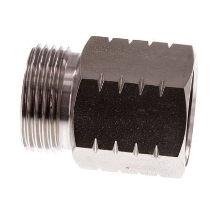 G 1 inch x 1 inch NPT M/F Stainless steel Reducing Ring 40 Bar - Hydraulic — image 6